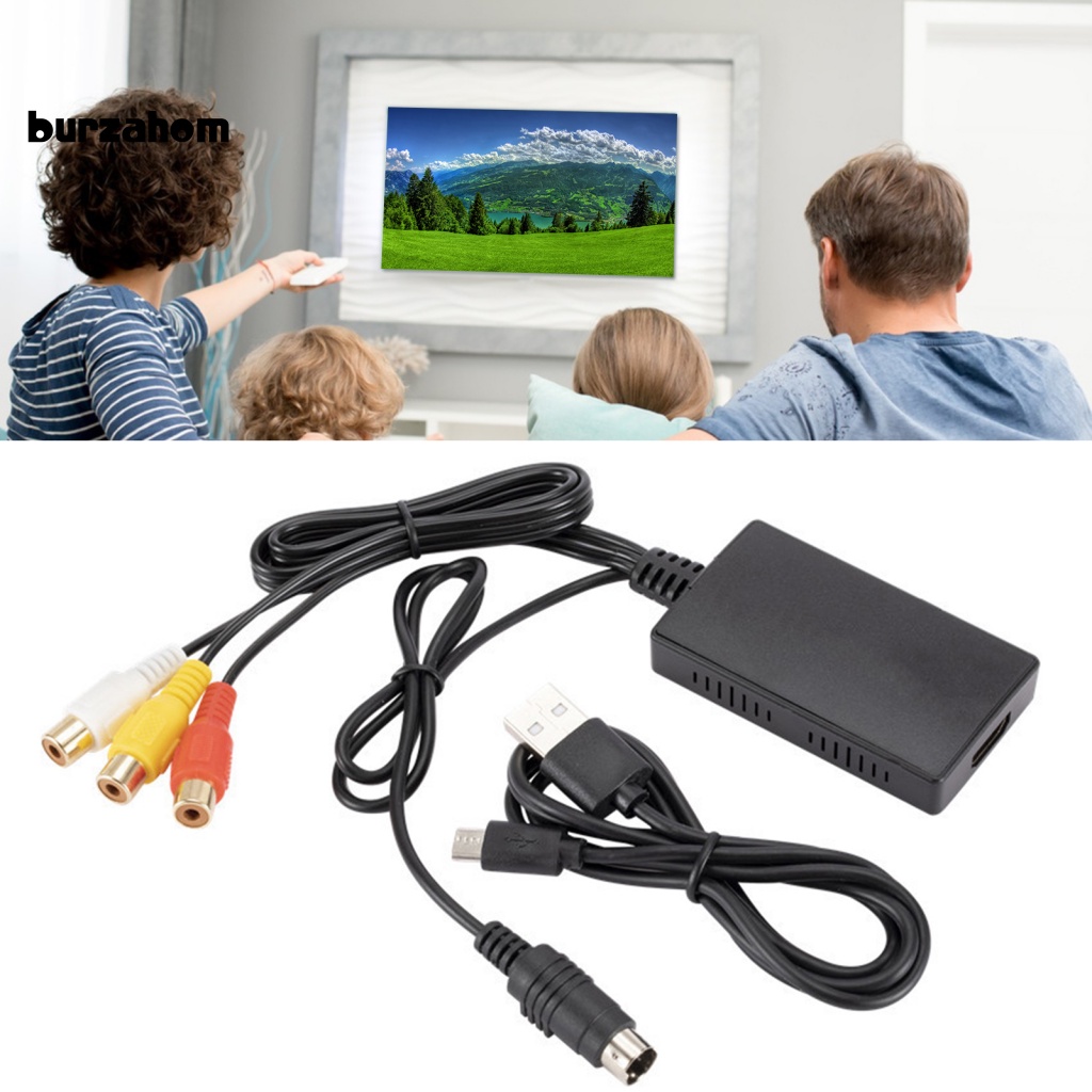 1 Bộ Chuyển Đổi Tín Hiệu Âm Thanh Tự Động 4 Đầu S-video Sang 3 RCA Chuyên Dụng Cho Gia Đình