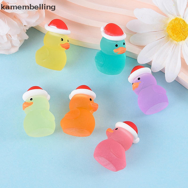 Set 2 Chú Vịt Dạ Quang Dễ Thương Dùng Trang Trí Giáng Sinh