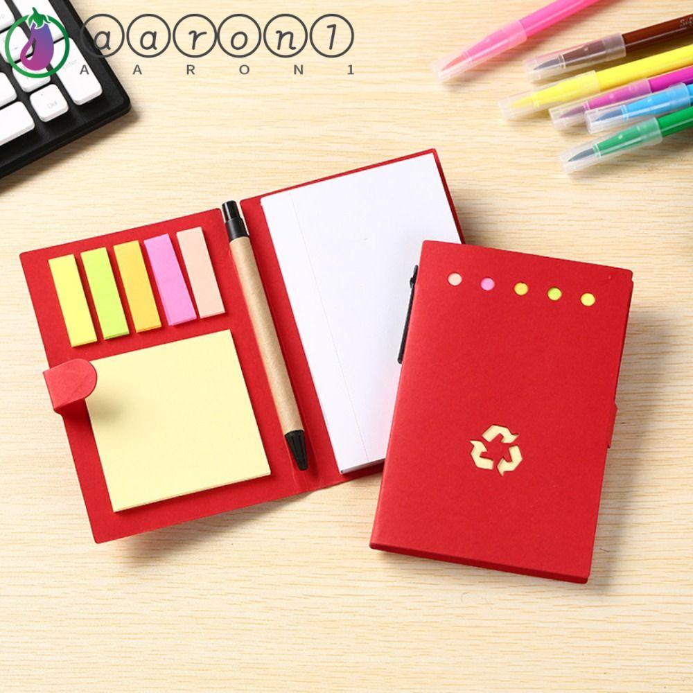 Aaron1 Bộ Giấy Ghi Chú Tự Dính 3 Màu Sắc Sáng Tạo