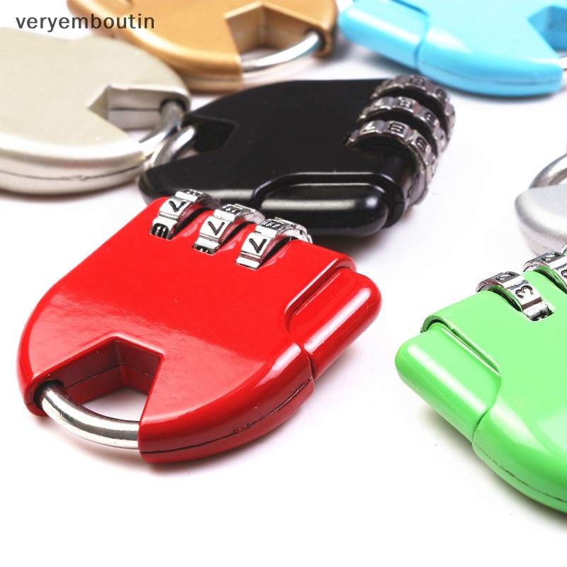 Ổ Khóa Mật Khẩu Mini Nhiều Màu Sắc Dùng Cho Vali