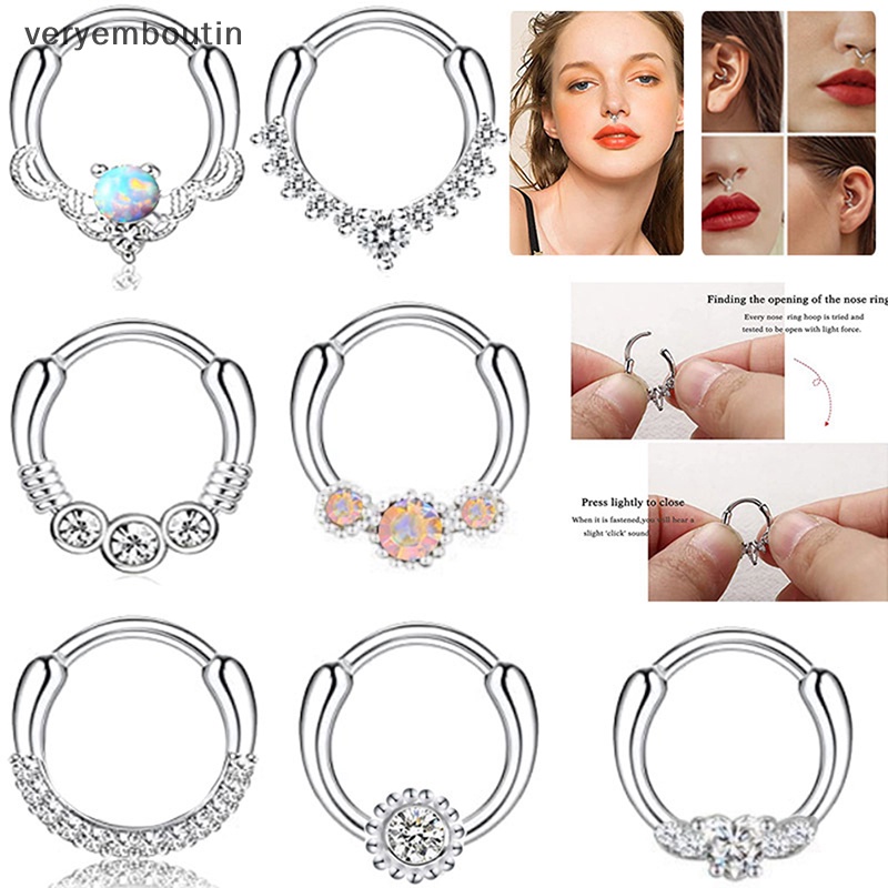 1 Khuyên Mũi / Môi / Tai Đục Lỗ Dạng Xoắn Ốc Hình Hoa Cho Nam Và Nữ n