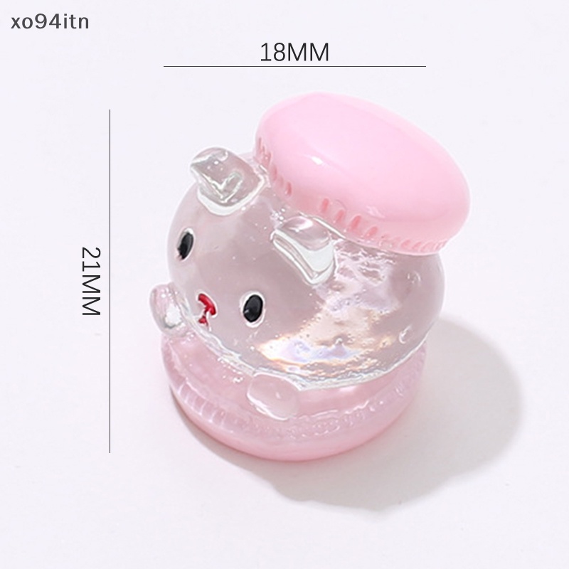 Set 2 Bánh Hamburger Hoạt Hình Bằng Nhựa Resin Dùng Trang Trí Tiểu Cảnh DIY