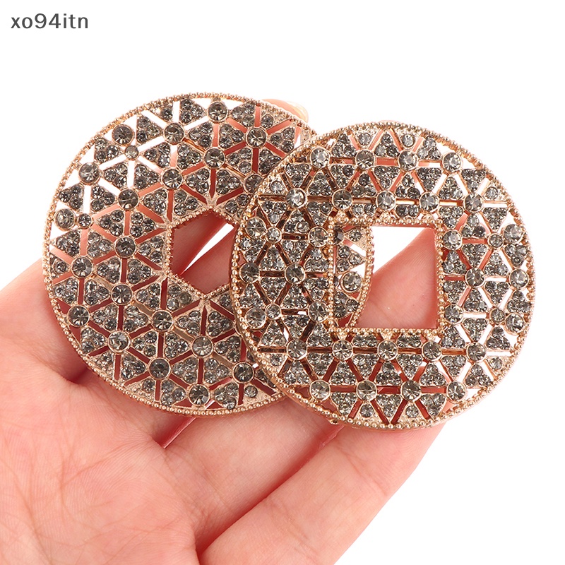 1 Cặp Phụ Kiện Kẹp Giày Cao Gót Đính Đá Cho Cô Dâu