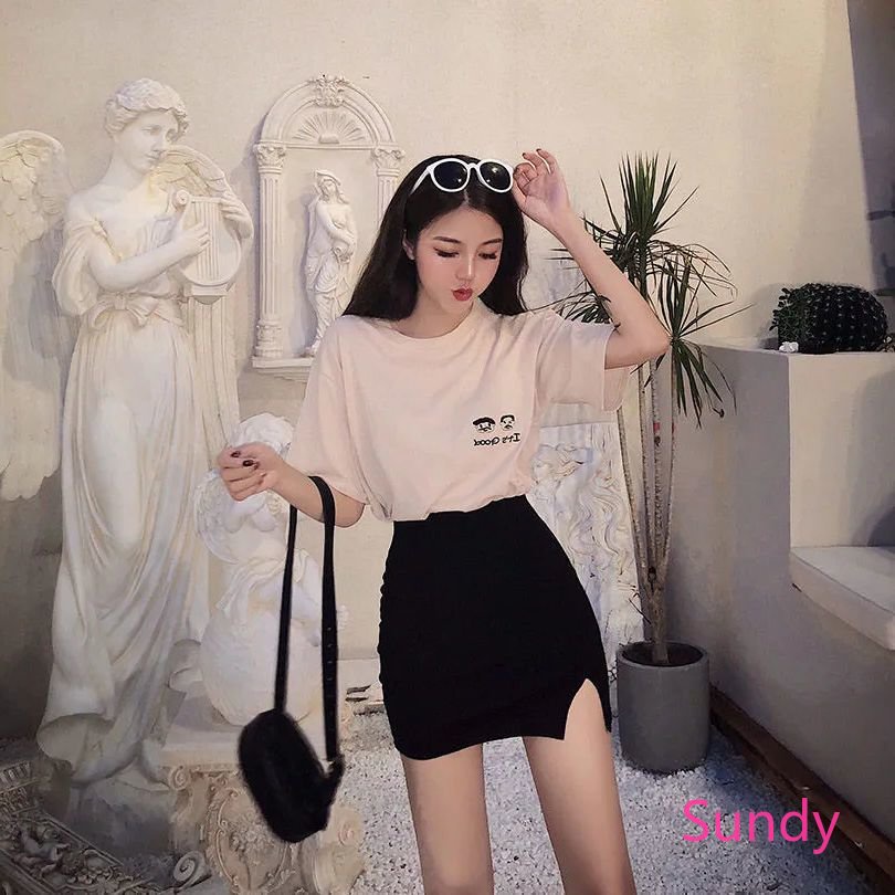 Đầm Đen Xẻ Tà Thời Trang Mùa Hè Quyến Rũ Cho Nữ