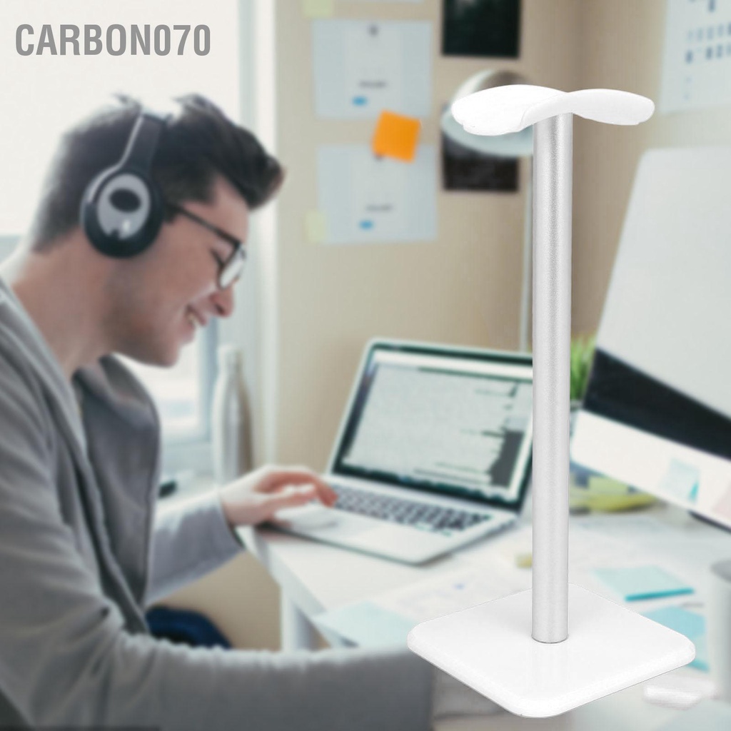 Carbon070 Chân Đế Tai Nghe Góc Tròn Chống Trượt Khay TPU Thanh Kim Loại Chắc Chắn Giá Đỡ Cho Văn Phòng Chơi Game Tại Nhà