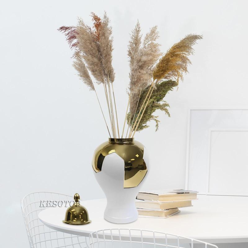 Bộ 2 Lọ Hoa Bằng Gốm Sứ Dùng Trang Trí Phòng Ngủ