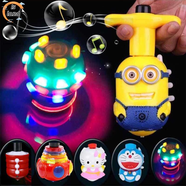 Con Quay Đồ Chơi Fidget Spinner Có ĐèN Và NhạC HọA TiếT HoạT HìNh Cho Bé