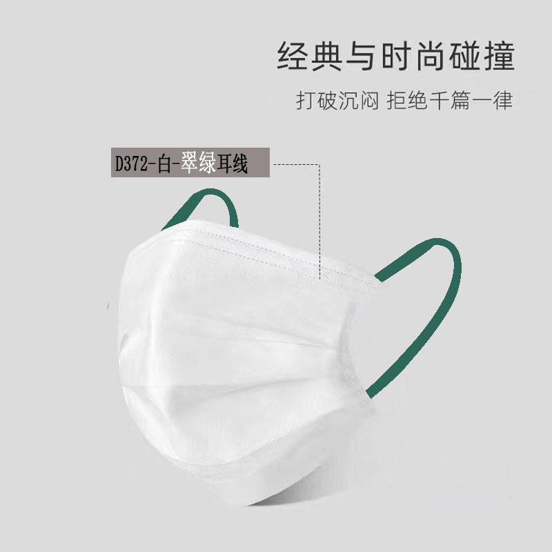 Khẩu Trang Người Lớn Màu Trắng Có Dây Đeo Tai Độc Đáo Bảo Vệ Chống Nhỏ Giọt