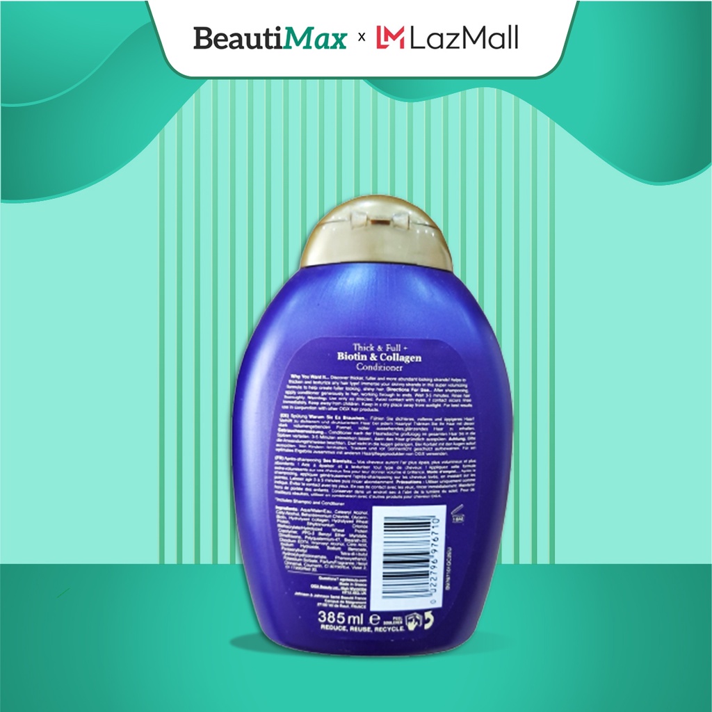 Dầu gội biotin collagen ogx tím kích thích mọc tóc nhanh 385ml Healthy Care Extate Official Mall