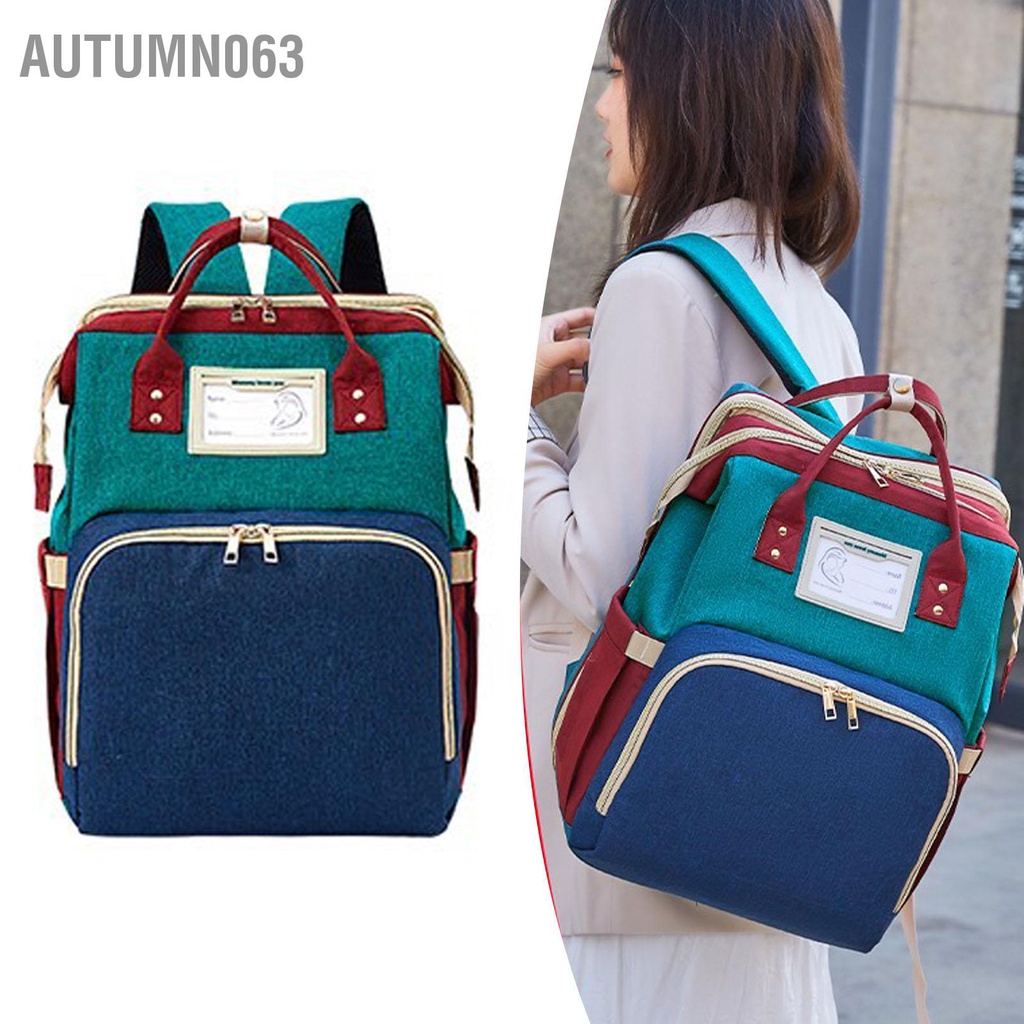 Autumn063 Túi Đeo Chéo Cho Bé Ba Lô Di Động Có Thể Gập Lại Thoáng Khí Đa Năng Công Suất Lớn