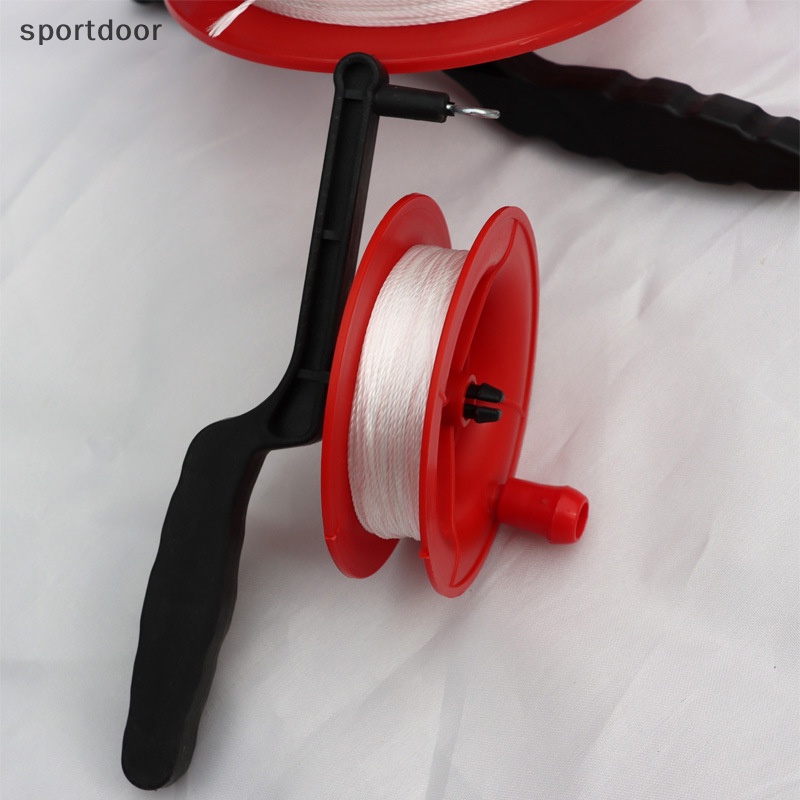 [sportoutdoor] Bánh Xe Cuộn Dây Thả Diều Tay Cầm Màu Đỏ Chất Lượng Cao Ngoài Trời [out]