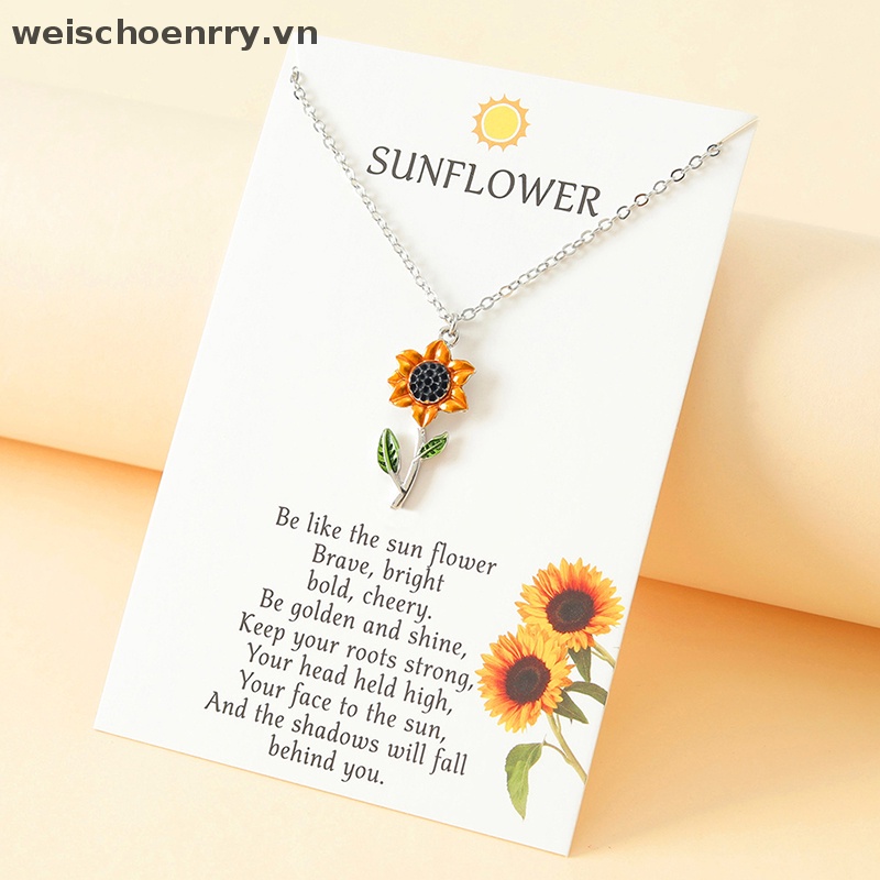 Vòng cổ Mặt Hoa Hướng Dương Thời Trang Cho Nữ