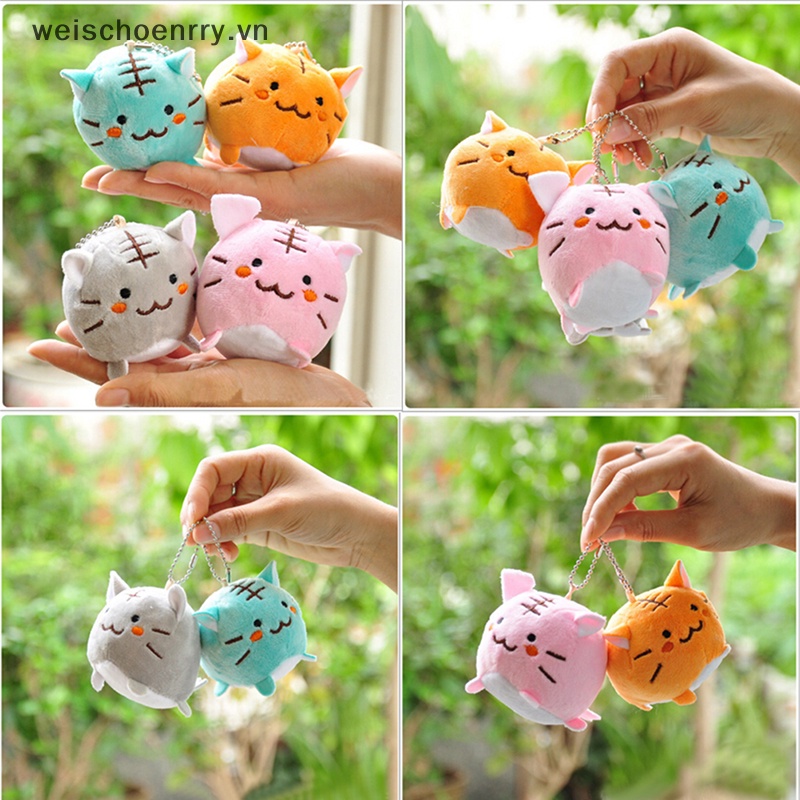 Đồ chơi nhồi bông Hình Mèo / Hổ Trang Trí Móc Khóa Cho Tiệc Cưới