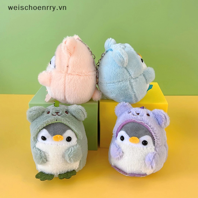 1 Móc Khóa Hình Chim Cánh Cụt Nhồi Bông Dễ Thương