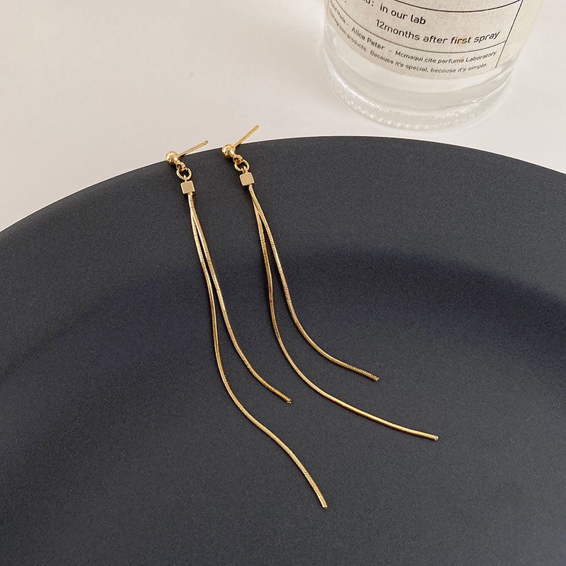 Khuyên Tai Tua Rua Dài Bằng Bạc Sterling Cao Cấp Phong Cách Mới 2023 Dành Cho Bạn Nữ