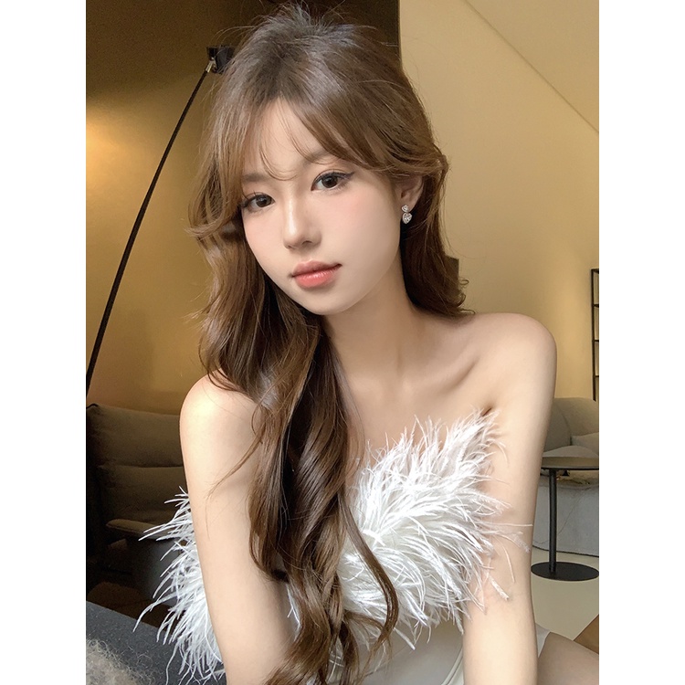 Bông Tai Đính Đá Zircon Hình Trái Tim Sang Trọng Thời Trang Cho Nữ