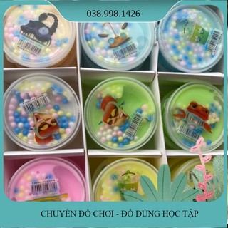 Slime sữa kèm hạt xốp nhiều màu - chất nhờn ma quái _ll