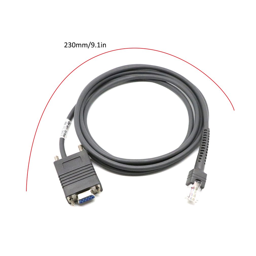 Cba-R01-S07Par Rs232 Serial Cable For  Symbol Ls2208 Ds4278 6 Feet Straight Rj45 To Db9 (Grey) [Q/1]