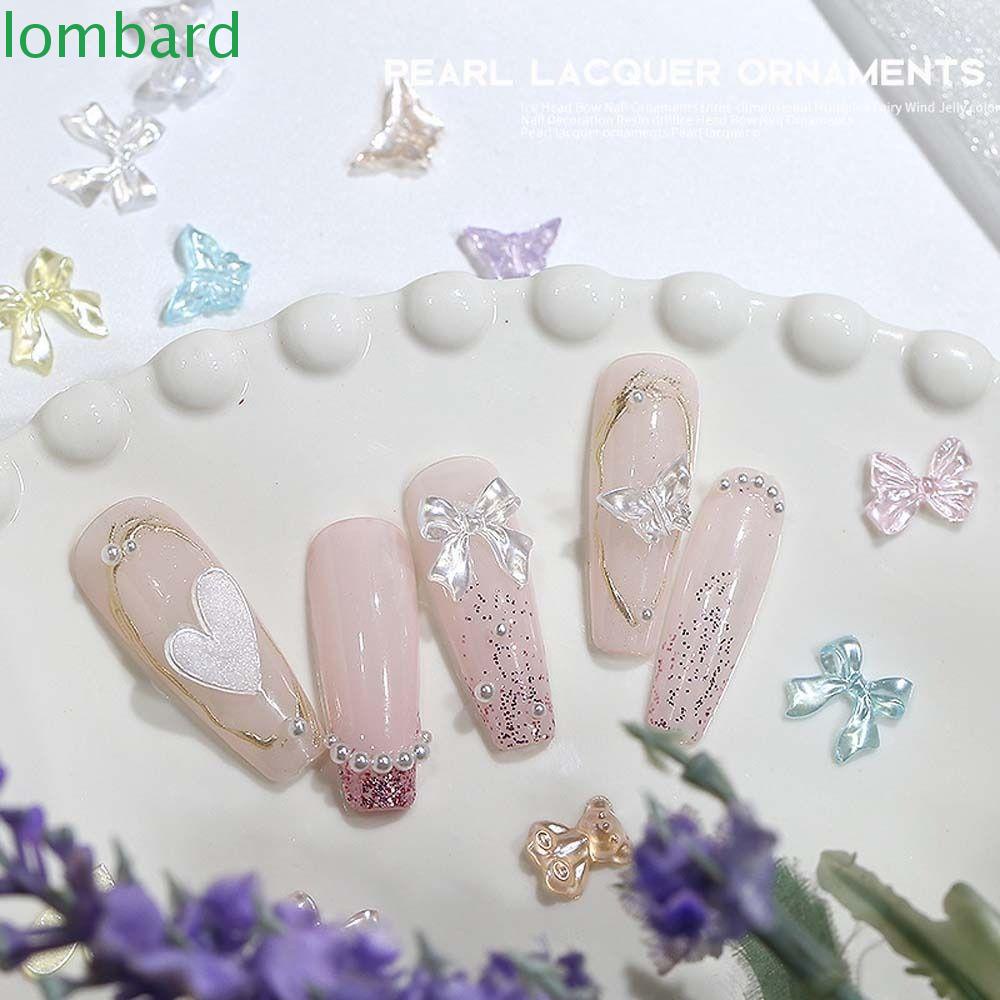 Phụ Kiện Trang Trí Móng Nghệ Thuật Hình Nơ Bướm Gấu 3D Phong Cách Nhật Bản Dành Cho Nữ