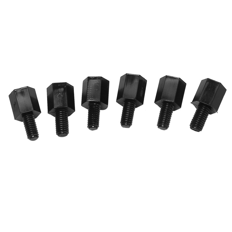 Set 100 Vòng Đệm M3 Ren Lục Giác 6 + 6mm Màu Đen Chuyên Dụng Cho Bo Mạch Chủ