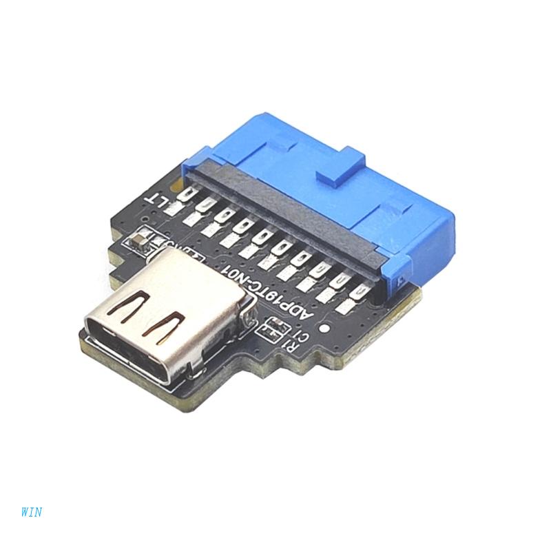 Đầu Chuyển Đổi USB3.2 19PIN IDC Sang TYPE-C 19PIN IDC Sang Cổng TYPE-C 19PIN Tiện Dụng