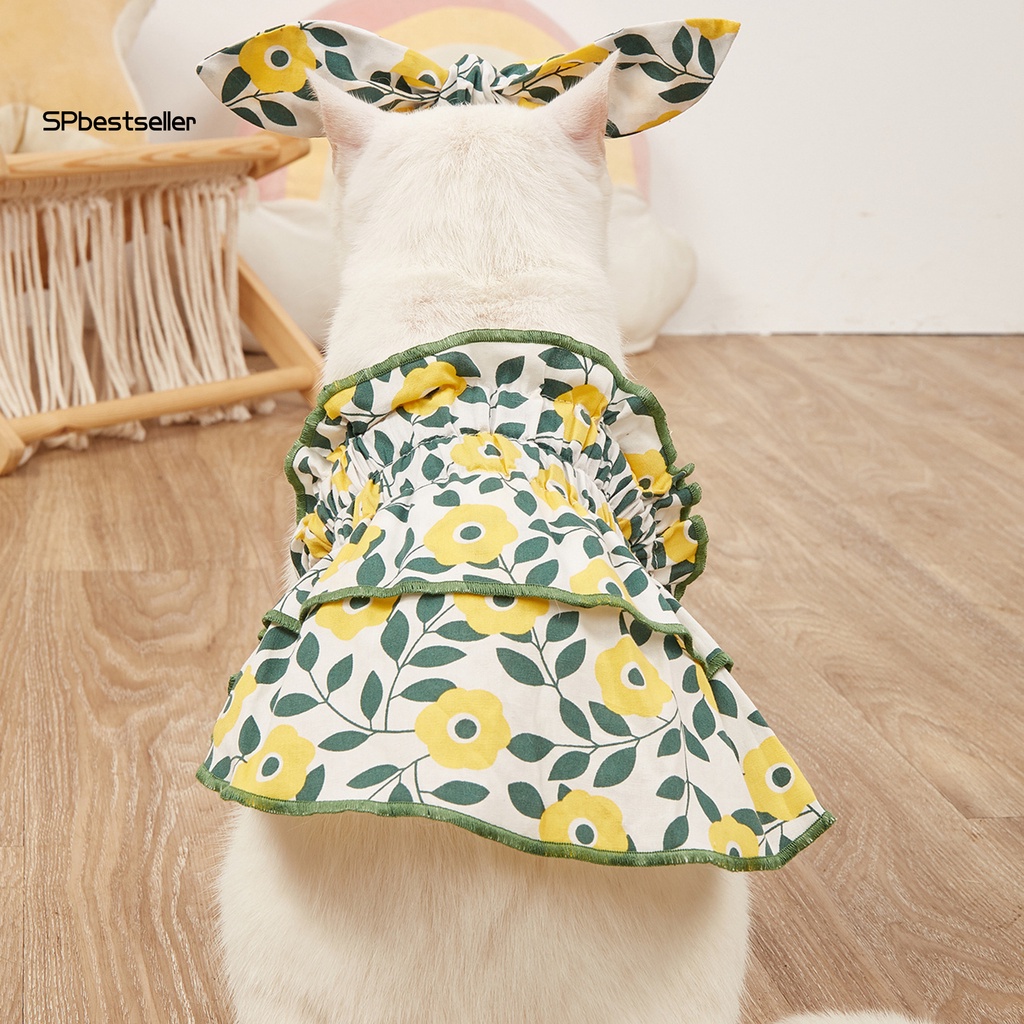 Đầm Công Chúa Mùa Hè Thoáng Khí Khâu Tinh Tế Cho Thú Cưng SPbestsellkr