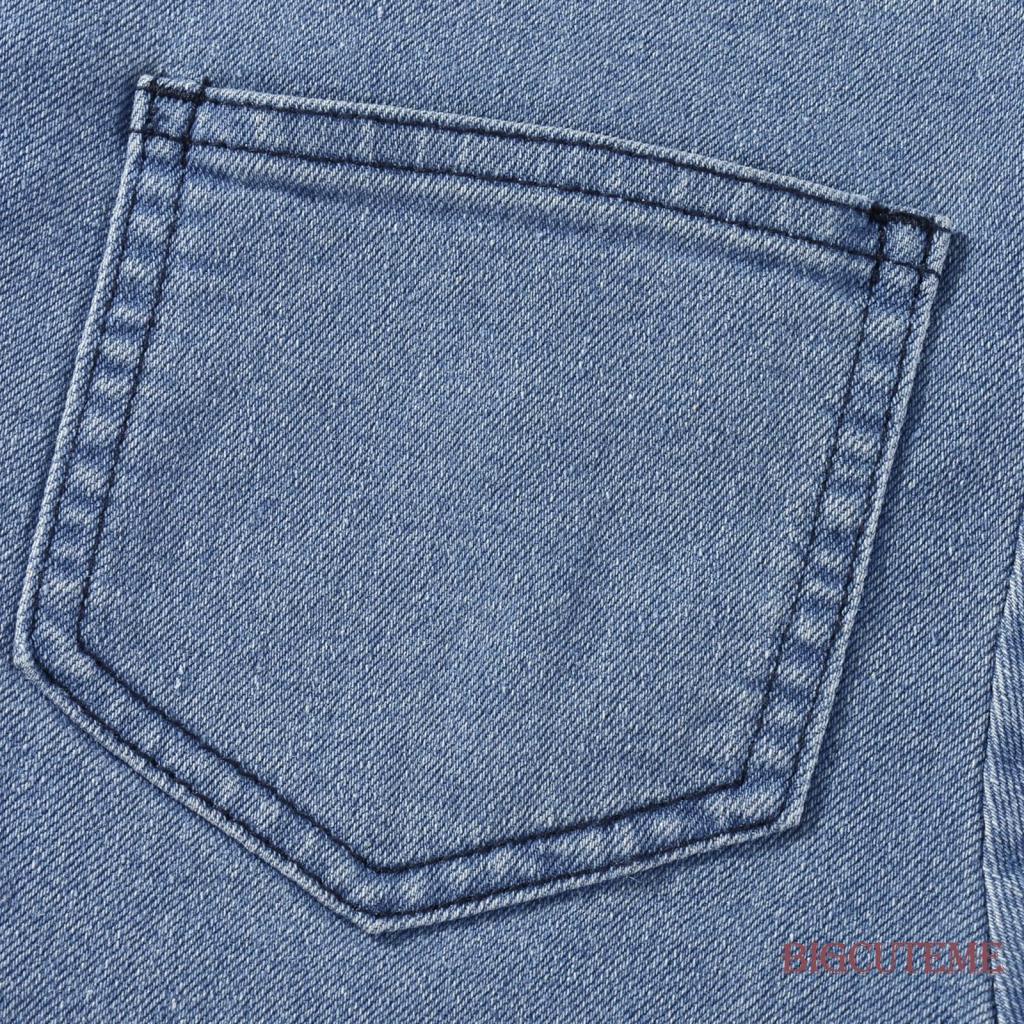 Áo Sơ Mi Denim Tay Dài Cài Nút Sáng Tạo Thời Trang Xuân Thu Dành Cho Nữ