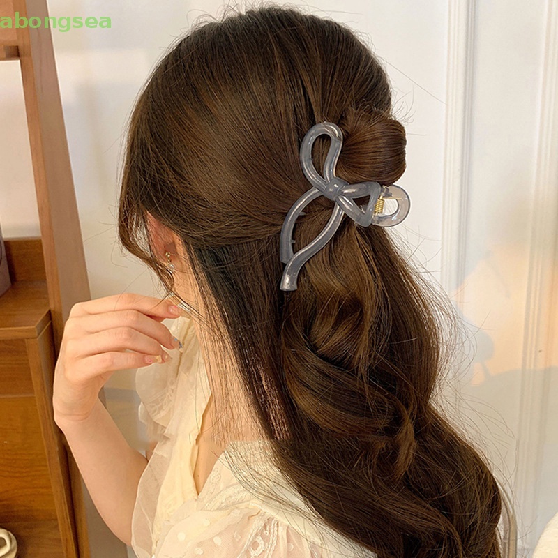 Abongsea Kẹp Tóc Bướm Cao Cấp Thanh Lịch Với Răng Cá Mập Phù Hợp Với Tóc Giả Cho Nữ Updo