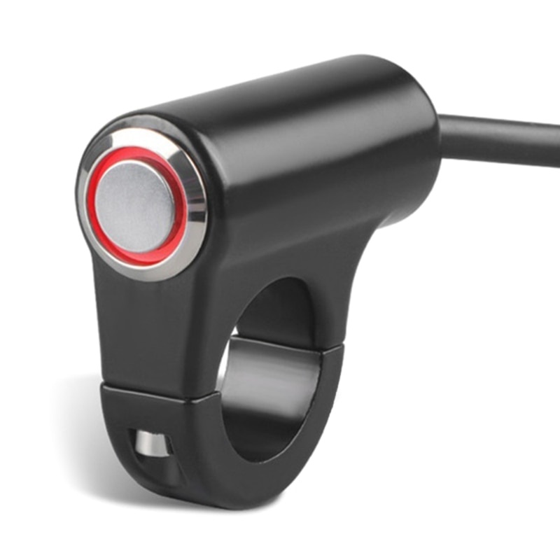 Công Tắc Đèn Pha / Đèn Sương Mù Gắn Tay Lái Xe Máy Điện Tự Khóa Chống Nước 12V 7 / 8" Dây Cáp 22mm 22mm 22mm Chất Lượng