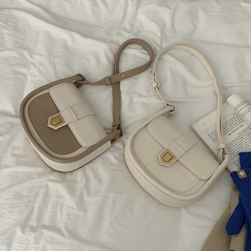 Túi xách nữ đeo chéo da dày giá rẻ đẹp đi chơi phong cách thời trang hàn quốc dễ thương Dáng tròn Bachhoaonline68 621
