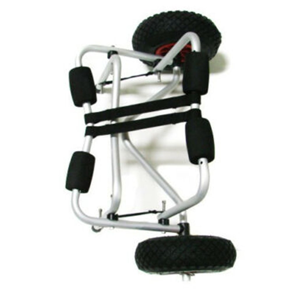 Aluminum Kayak Trailer Bracket Portable Collapsible Inflatable Wheel Cart [Q/2]