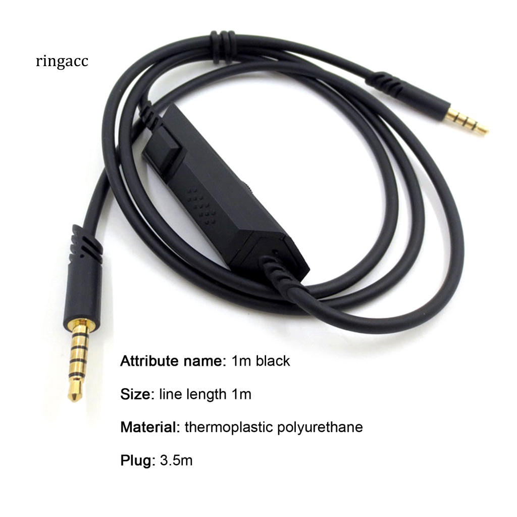 Dây Cáp Âm Thanh AUX Di Động 1M Chuyển Đổi Tín Hiệu Từ Giắc Cắm 3.5mm Sang Cổng Cắm AUX Cho Logitech Astro A10 A40