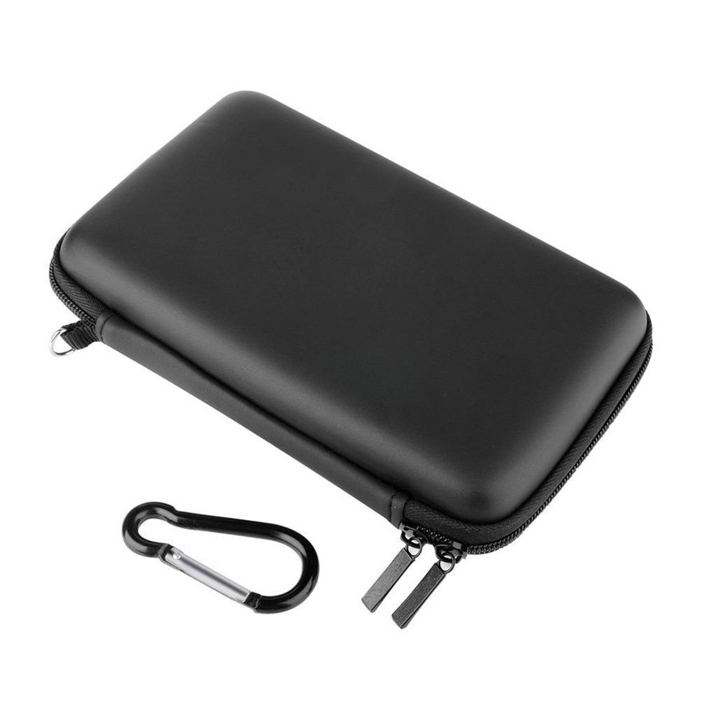 Cool Black Eva Skin Carry Hard Case Bag Pouch 18.5 X 11 4.5 Cm For Nintend 3Ds Ll With Strap Gaming Accessaries [Q/11]