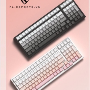 Bàn phím cơ không dây FL-Esports FL100 CPM Gradient Pink /White Olivia /Marshmallow - Hàng Chính Hãng