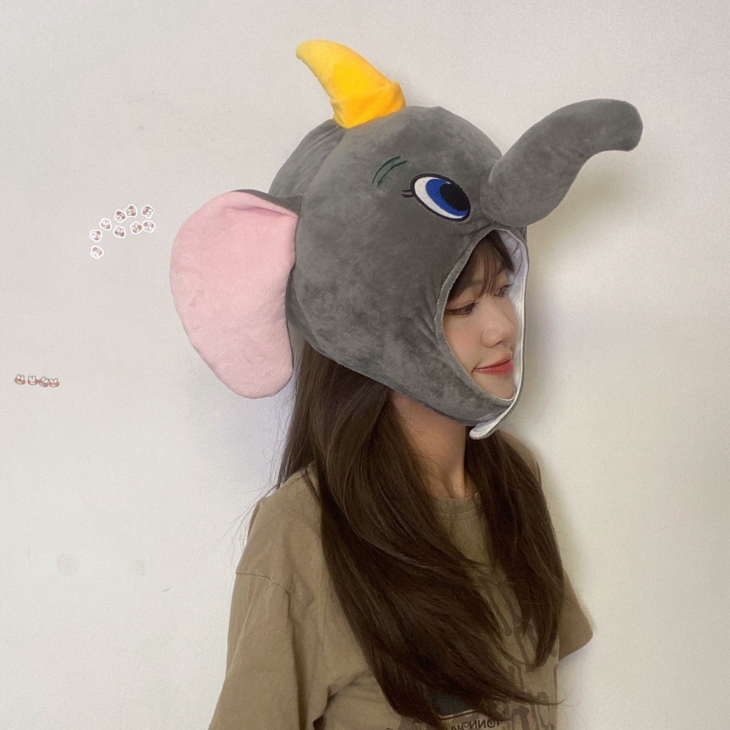 Mũ Đội Đầu Hình Chú Voi Tai Tok Tok Vui Nhộn Dễ Thương Dùng Làm Đạo Cụ Chụp Ảnh / Sinh Nhật