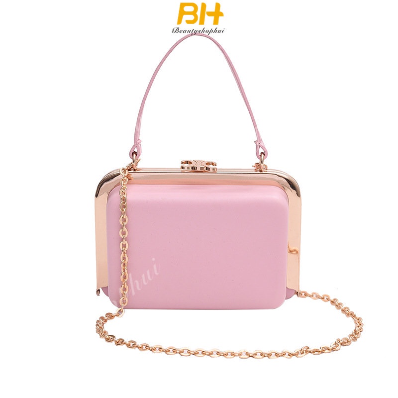 Túi Xách Đeo Chéo Màu Trơn Thời Trang Cho Nữ