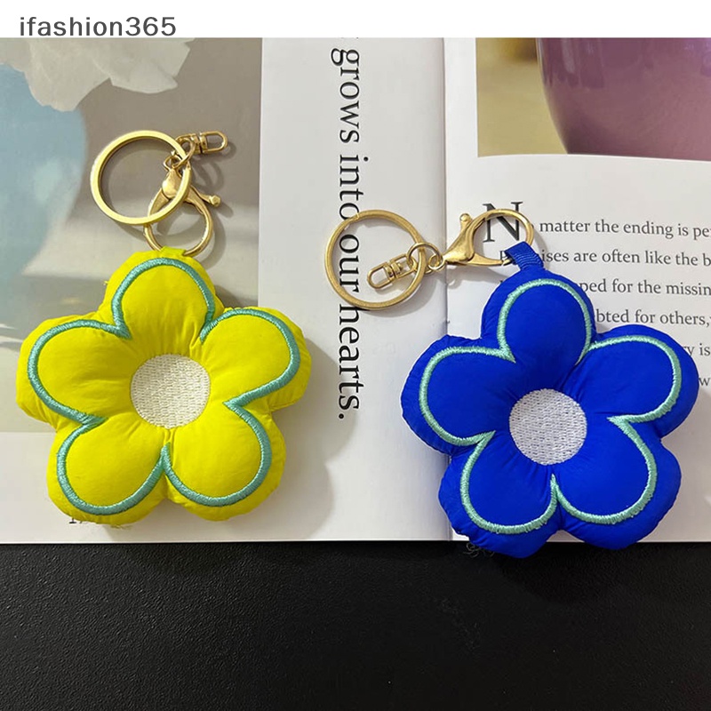 1 Móc Khóa Quả Cầu Hoa Vải Dễ Thương Thời Trang ifashion365