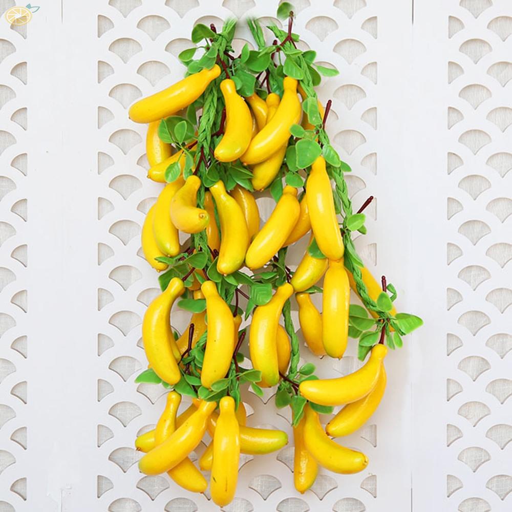 【VARSTR】Artificial Banana Teaching Aids 2pcs Outdoor Display Restaurant Decoration