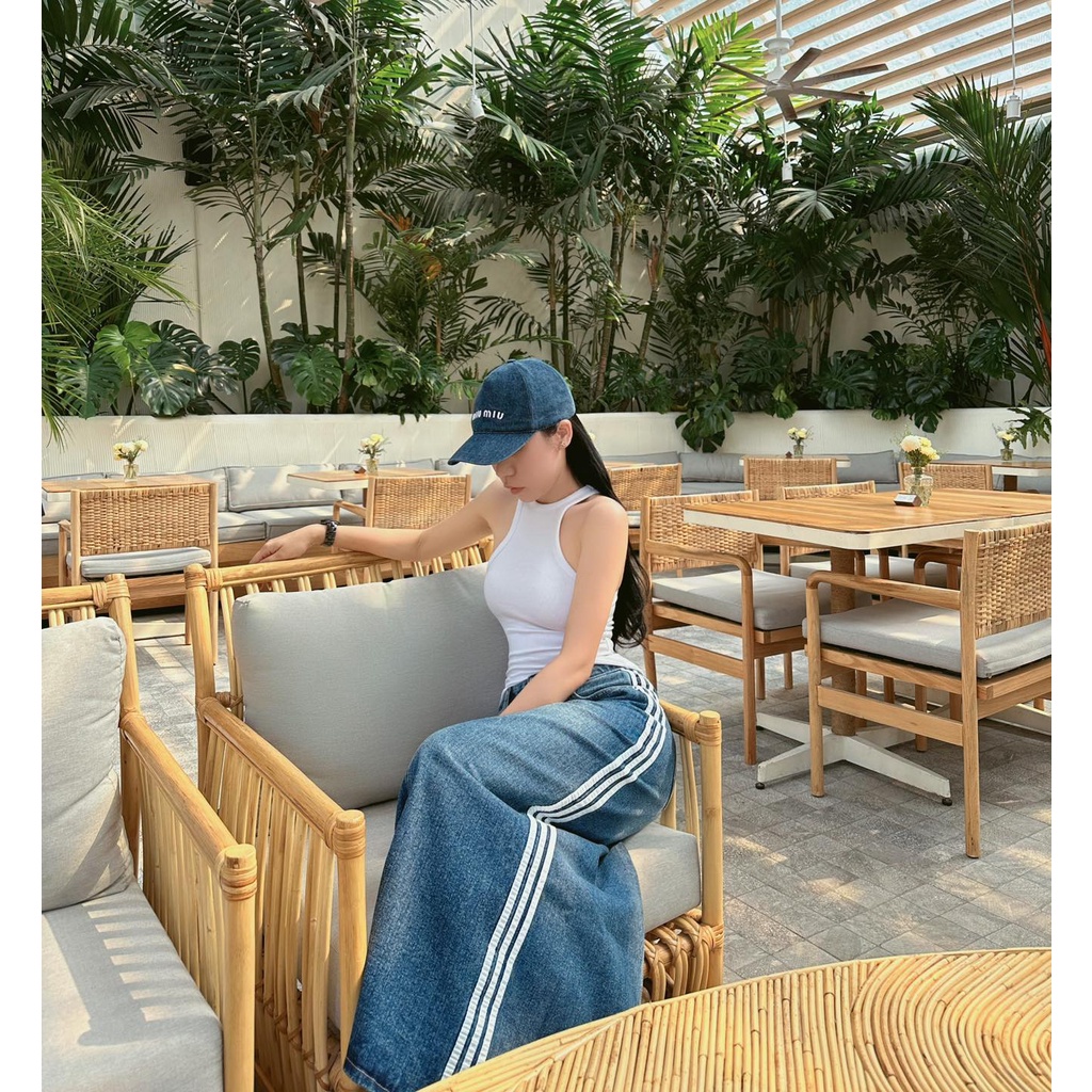 Chân váy je.an hai sọc co.co