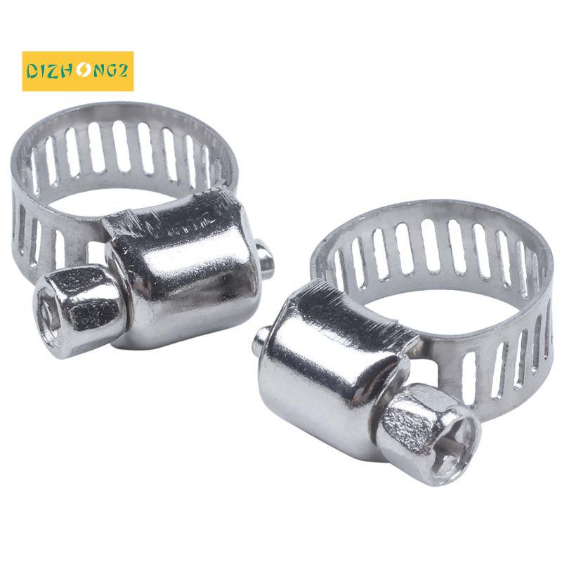 Set 15 Kẹp Ống 8mm - 12mm Bằng Thép Không Gỉ