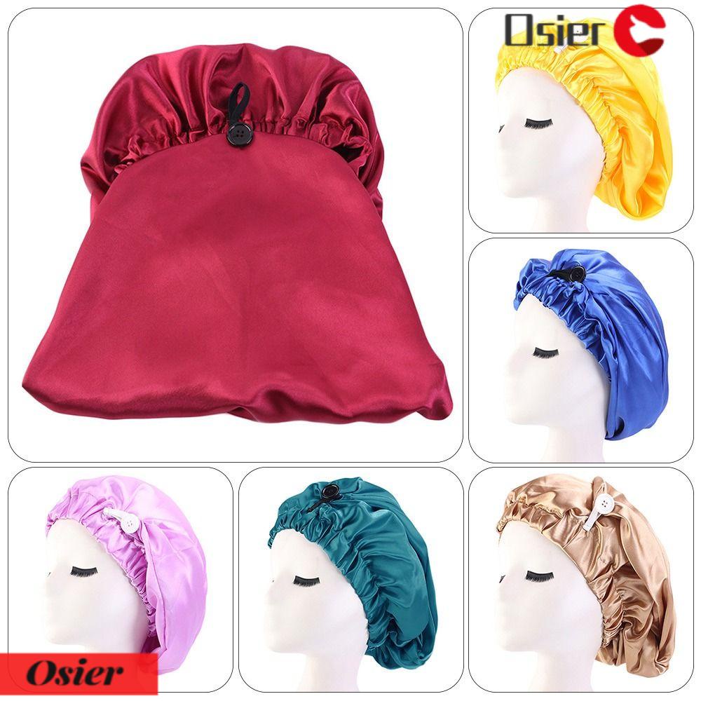 1 Mũ Trùm Đầu Bằng Satin Co Giãn Chăm Sóc Tóc Cho Nữ