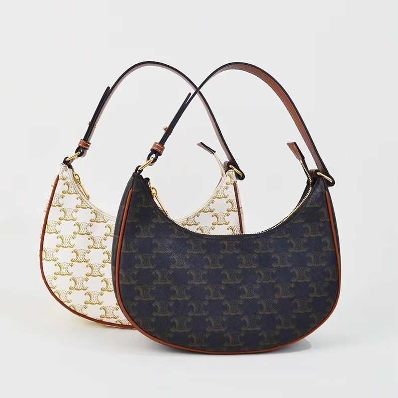 Ielgy Túi Xách Đeo Một Nửa Vai Hình Bán Nguyệt Và Hoa Cổ Điển Hợp Thời Trang Cho Nữ