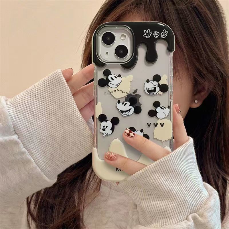 ✅Ốp Điện Thoại Họa Tiết Chuột Mickey 12Qw Cho Iphone13promax / xrproxs14 Niche plus 11