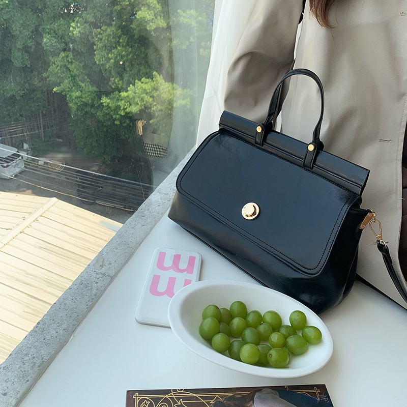 Ielgy Túi Đeo Chéo Cỡ Lớn Phong Cách retro Dễ Phối Đồ Thời Trang Cho Nữ