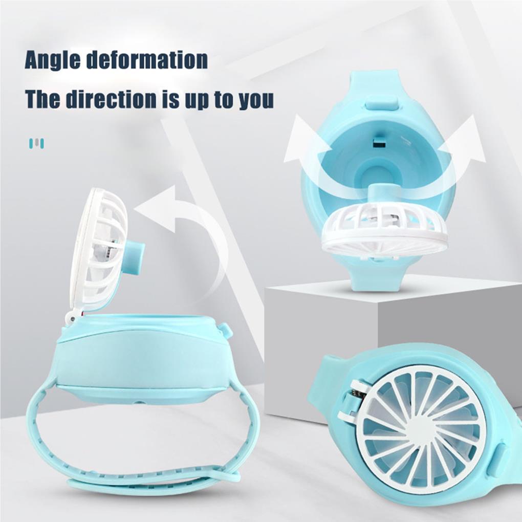 Quạt mini sạc usb Hình Đồng Hồ Đeo Tay Cho Trẻ Em