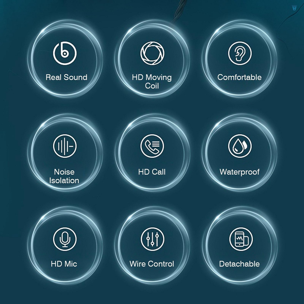 Tai Nghe Nhét Tai Thể Thao X2 PRO 1.2m Cách Âm 0.75mm Tích Hợp Micro Với Cổng 3.5mm Và Đệm Điện Thoại PC