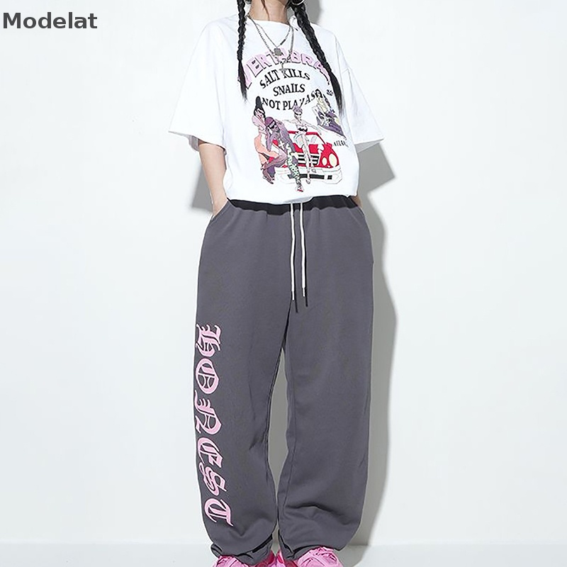 Quần Jogger MFC Dáng Rộng Ống Thẳng Phong Cách Thể Thao Đường Phố Hàn Quốc