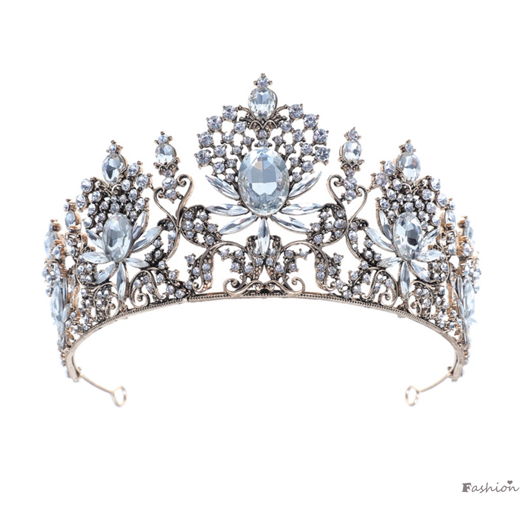 Vương Miện Hợp Kim Kẽm Đính Đá Lấp Lánh Sang Trọng