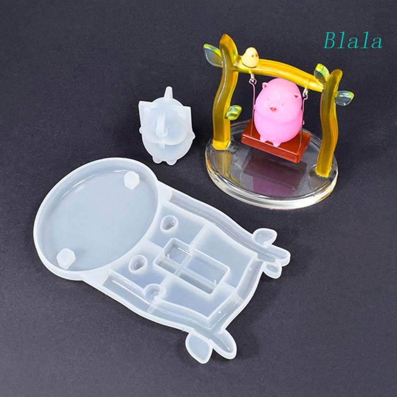 Khuôn Silicone Làm Trang Sức Thủ Công Hình Chú Heo Đáng Yêu