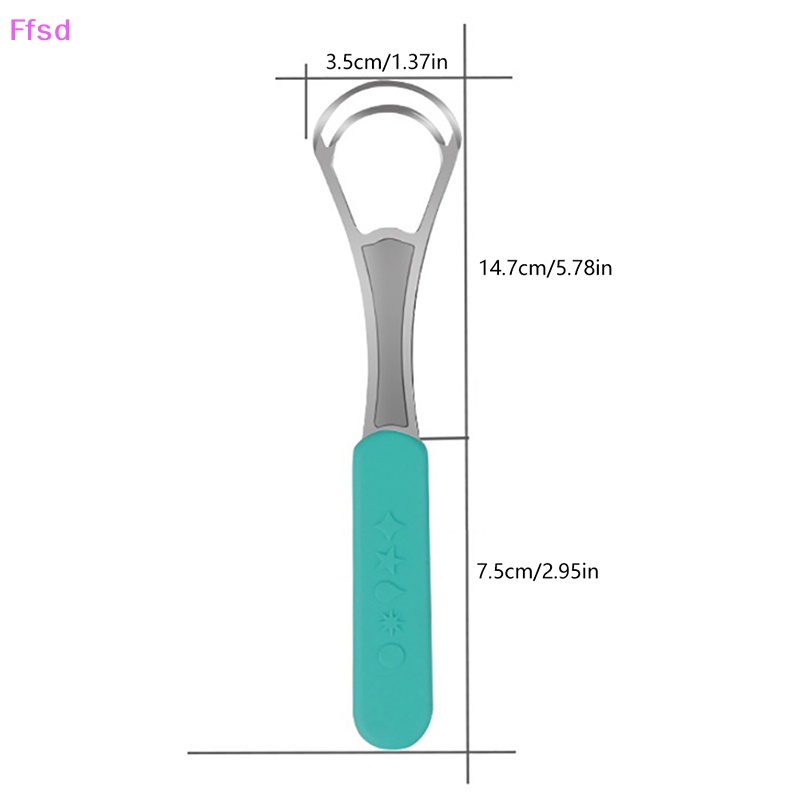 {Ffsd} Dụng Cụ Nạo Làm Sạch Lưỡi Bằng Thép Không Gỉ Làm Sạch Miệng * Bán Chạy